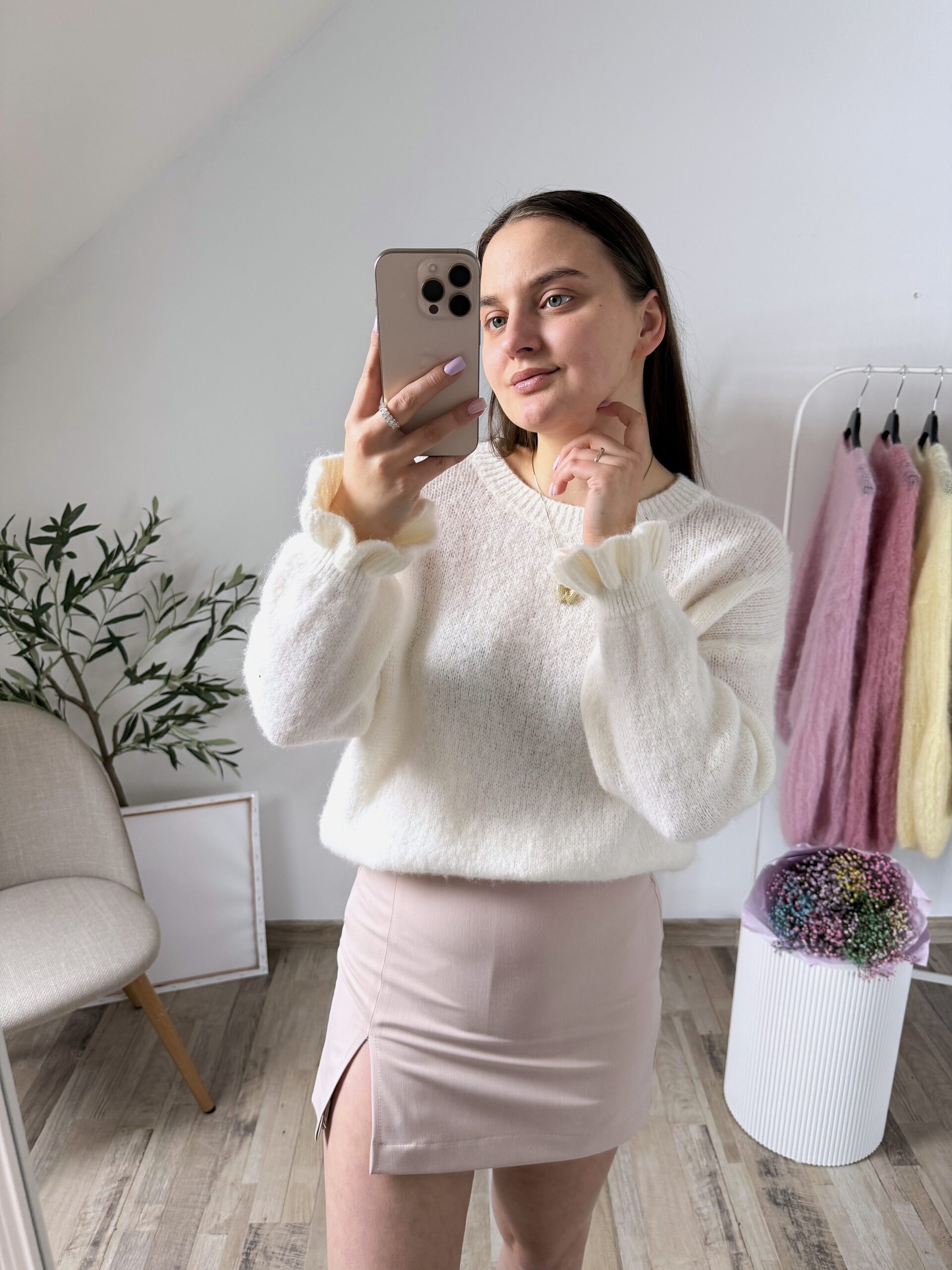 SWETER BABY ALPACA ♡ CANDY ECRU - obrazek 3