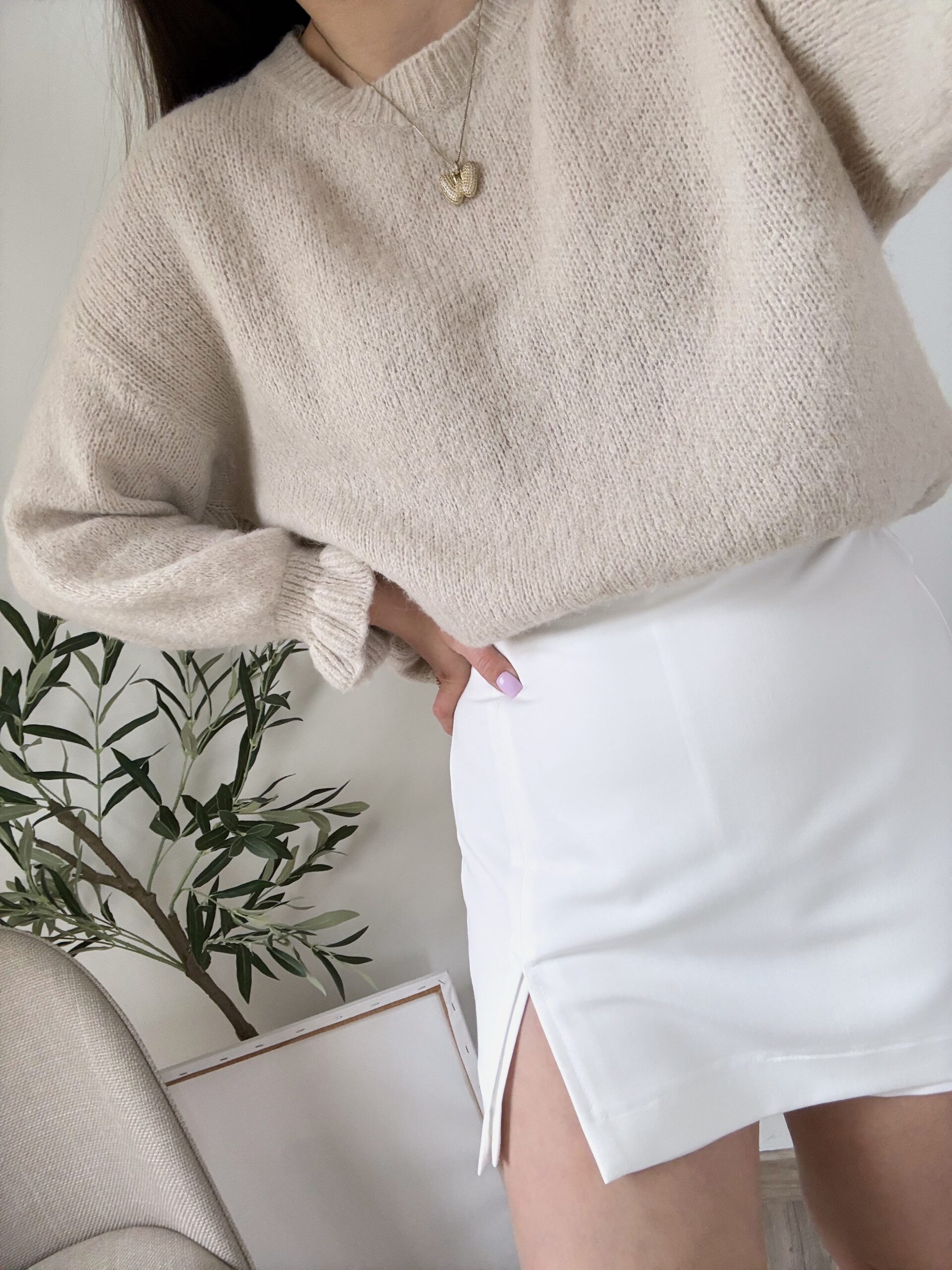 SWETER BABY ALPACA ♡ CANDY BEŻ - obrazek 2