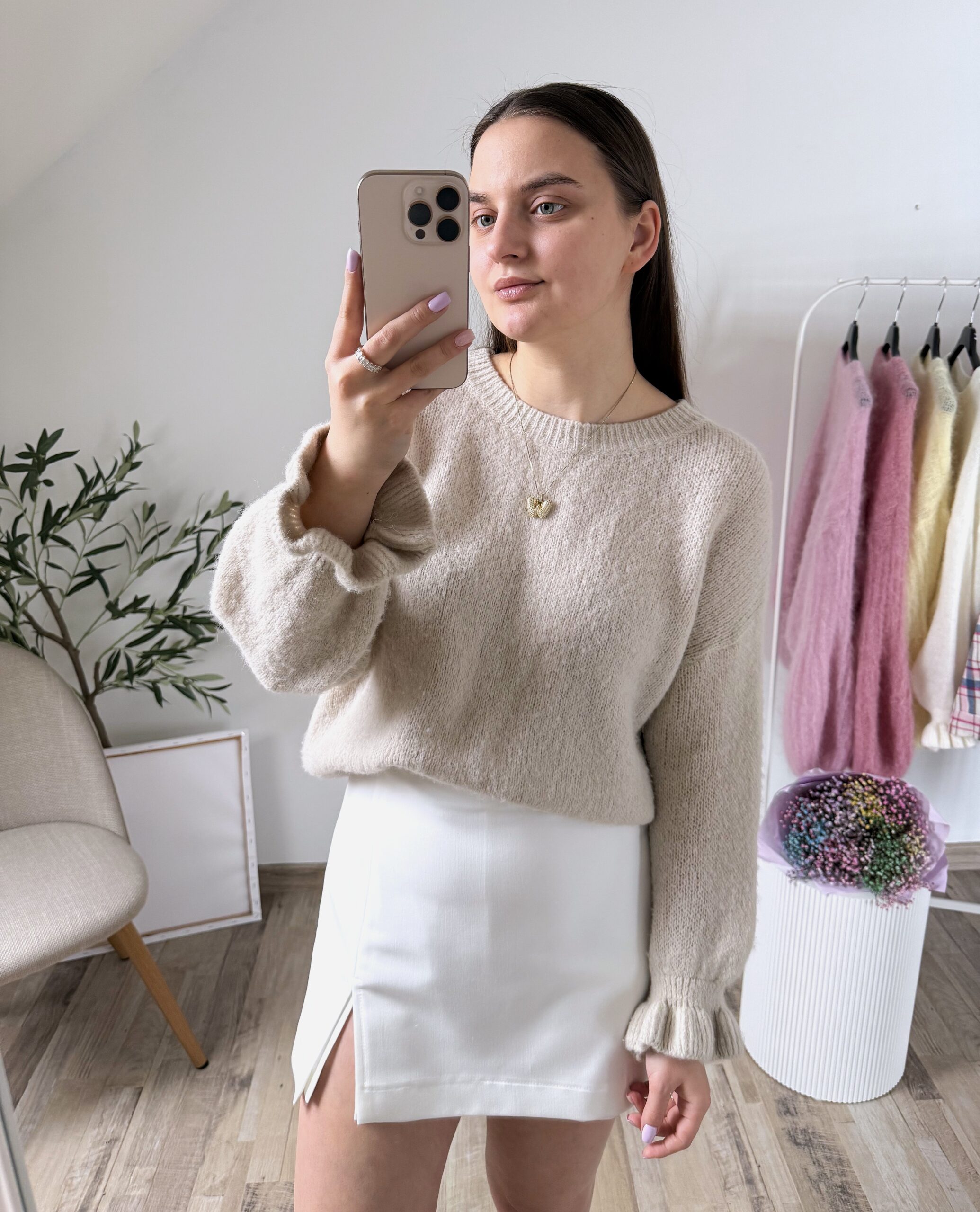 SWETER BABY ALPACA ♡ CANDY BEŻ