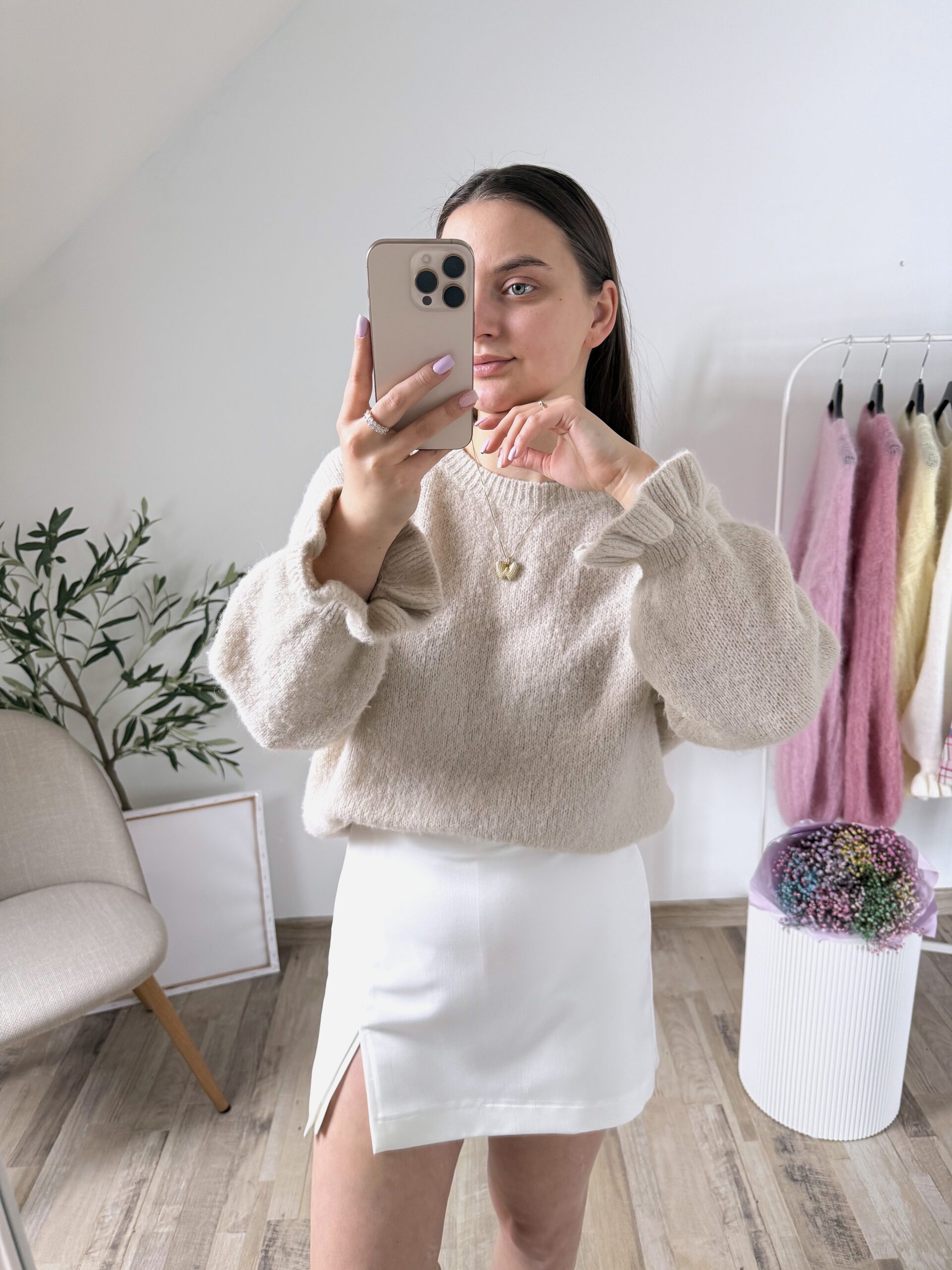 SWETER BABY ALPACA ♡ CANDY BEŻ - obrazek 3