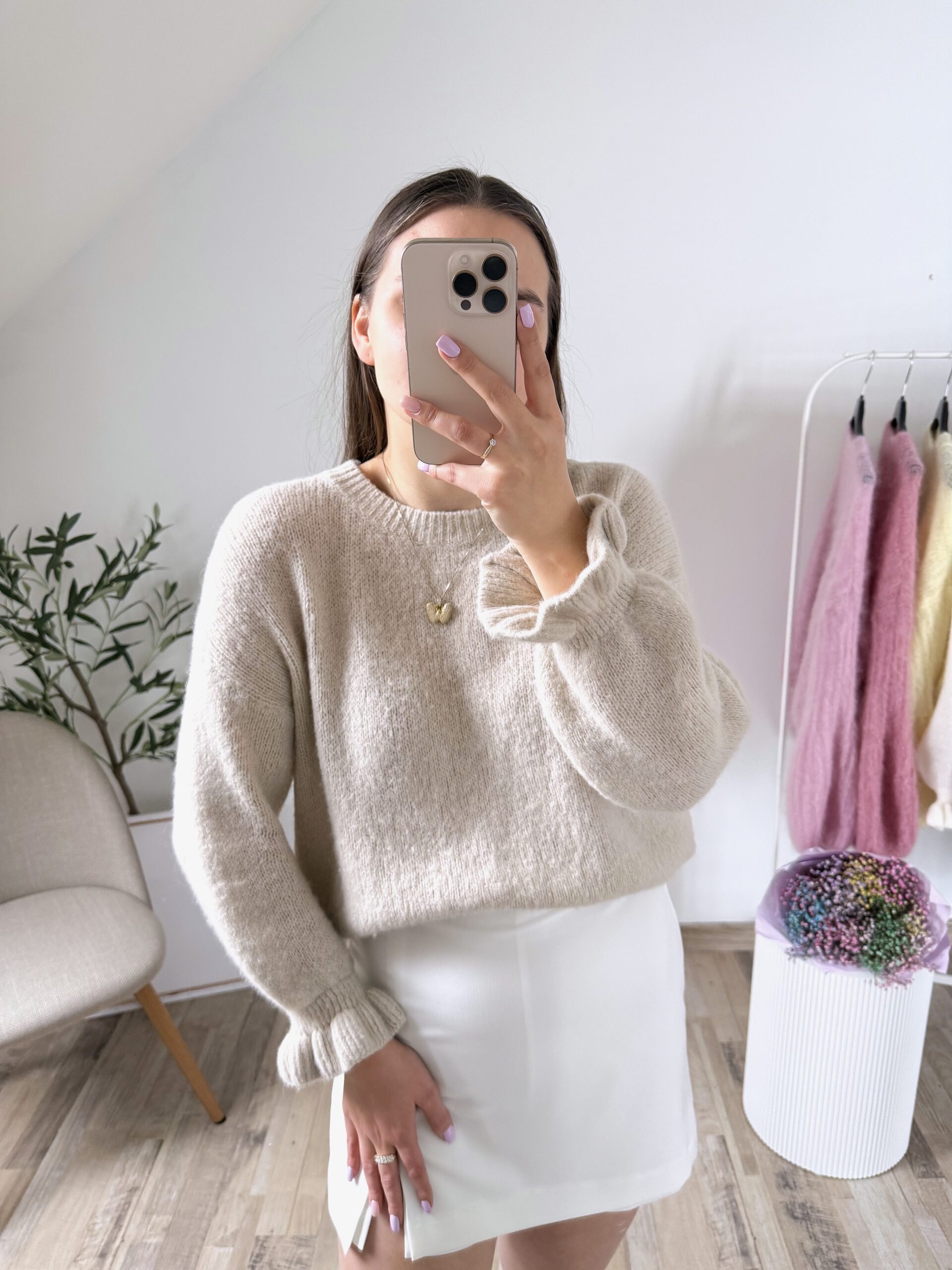 SWETER BABY ALPACA ♡ CANDY BEŻ - obrazek 4