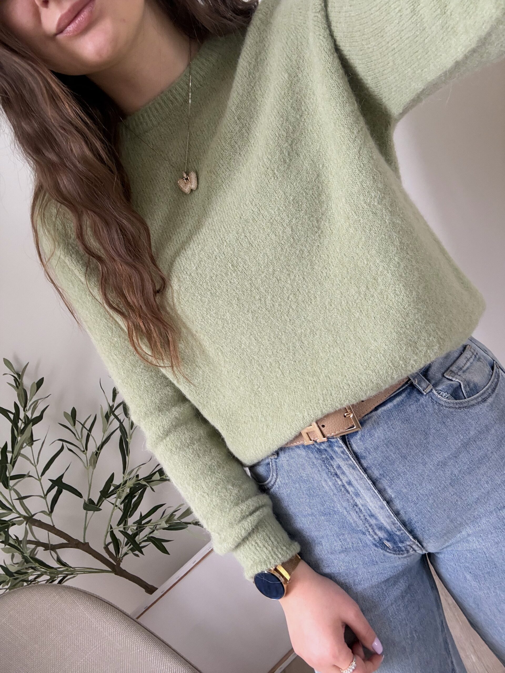 SWETER 27% BABY ALPACA MONACO ♡ MATCHA - obrazek 2