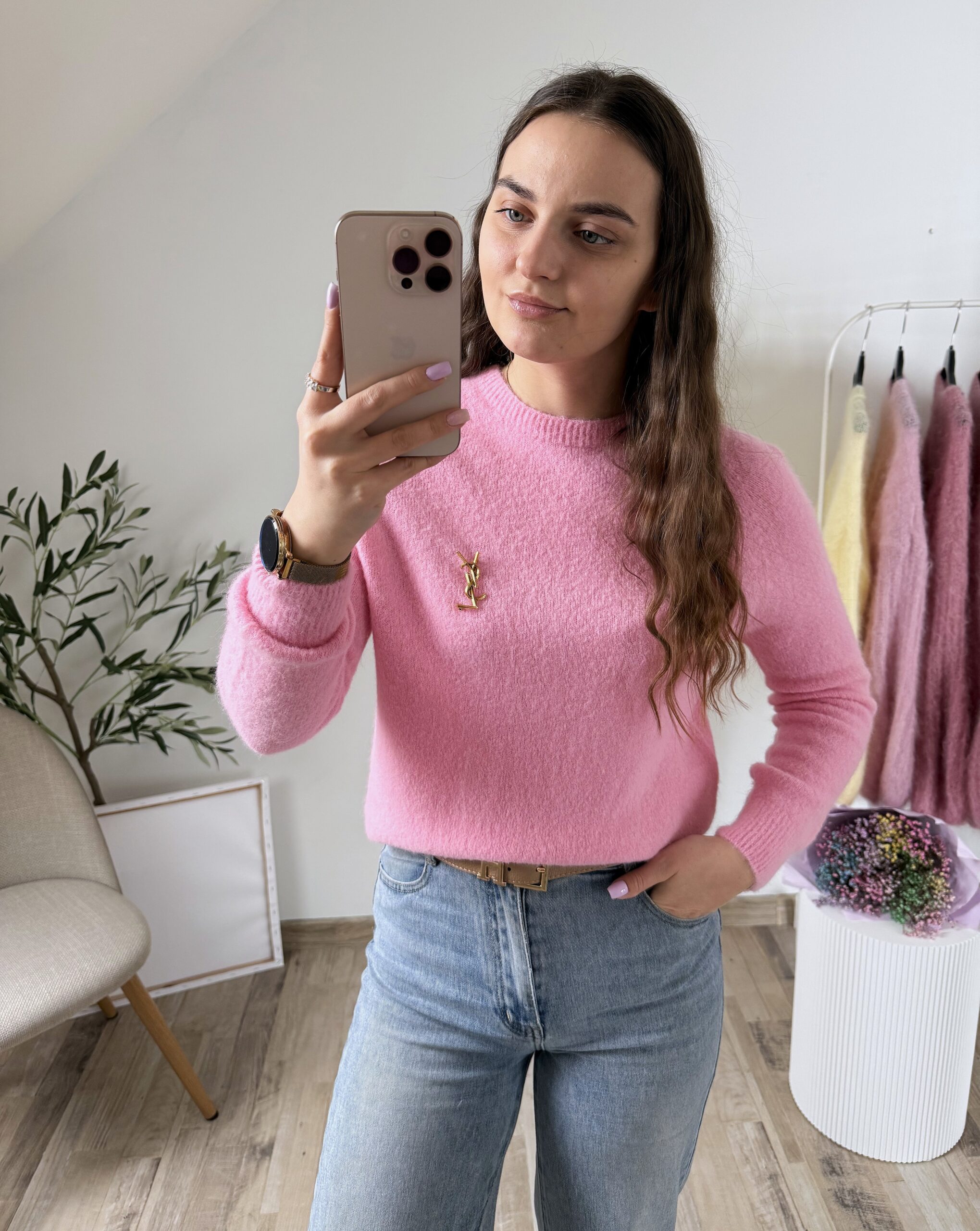 SWETER 27% BABY ALPACA MONACO ♡ RÓŻ