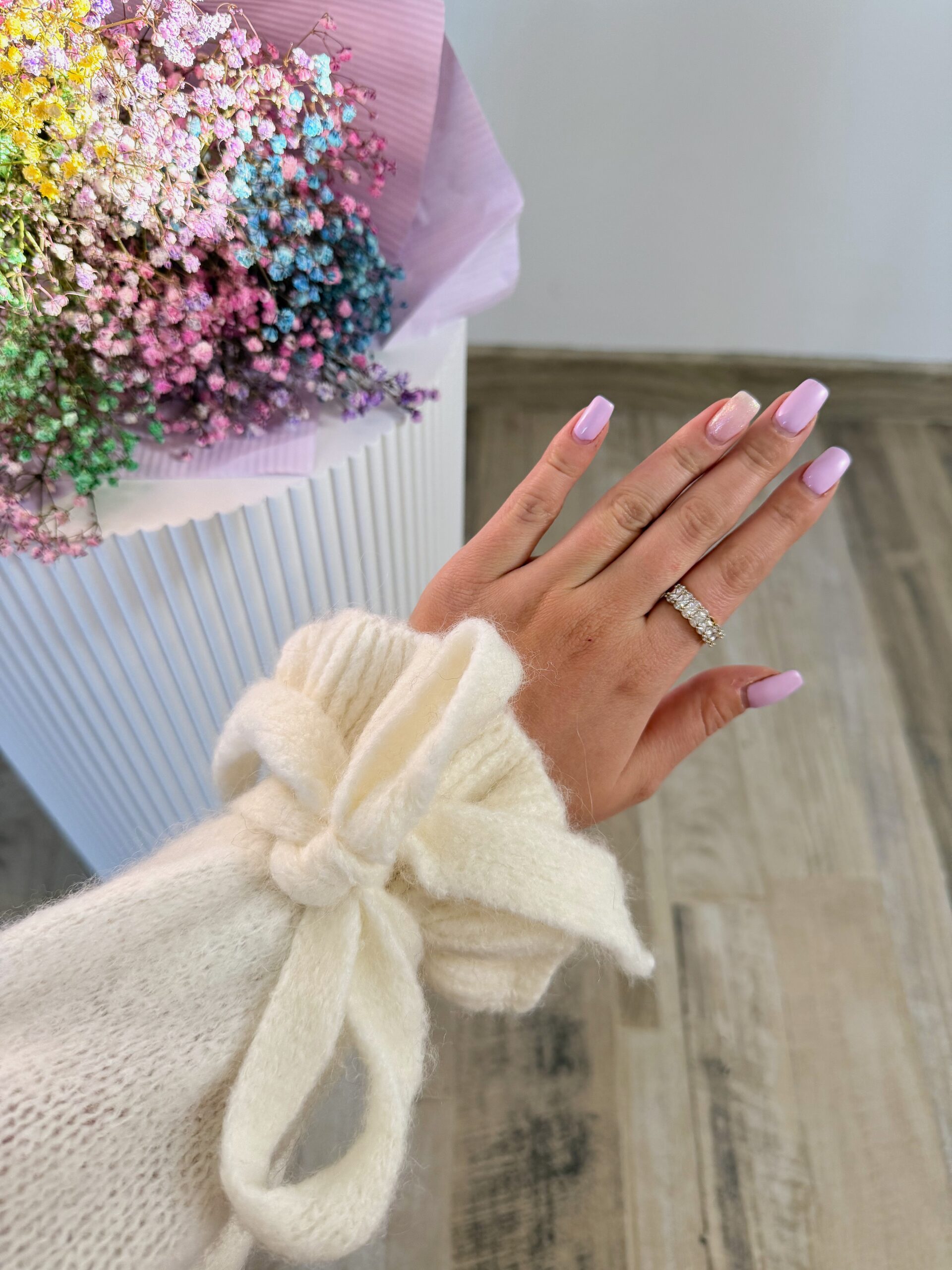 SWETER BABY ALPACA ♡ CANDY II ŚMIETANA - obrazek 3