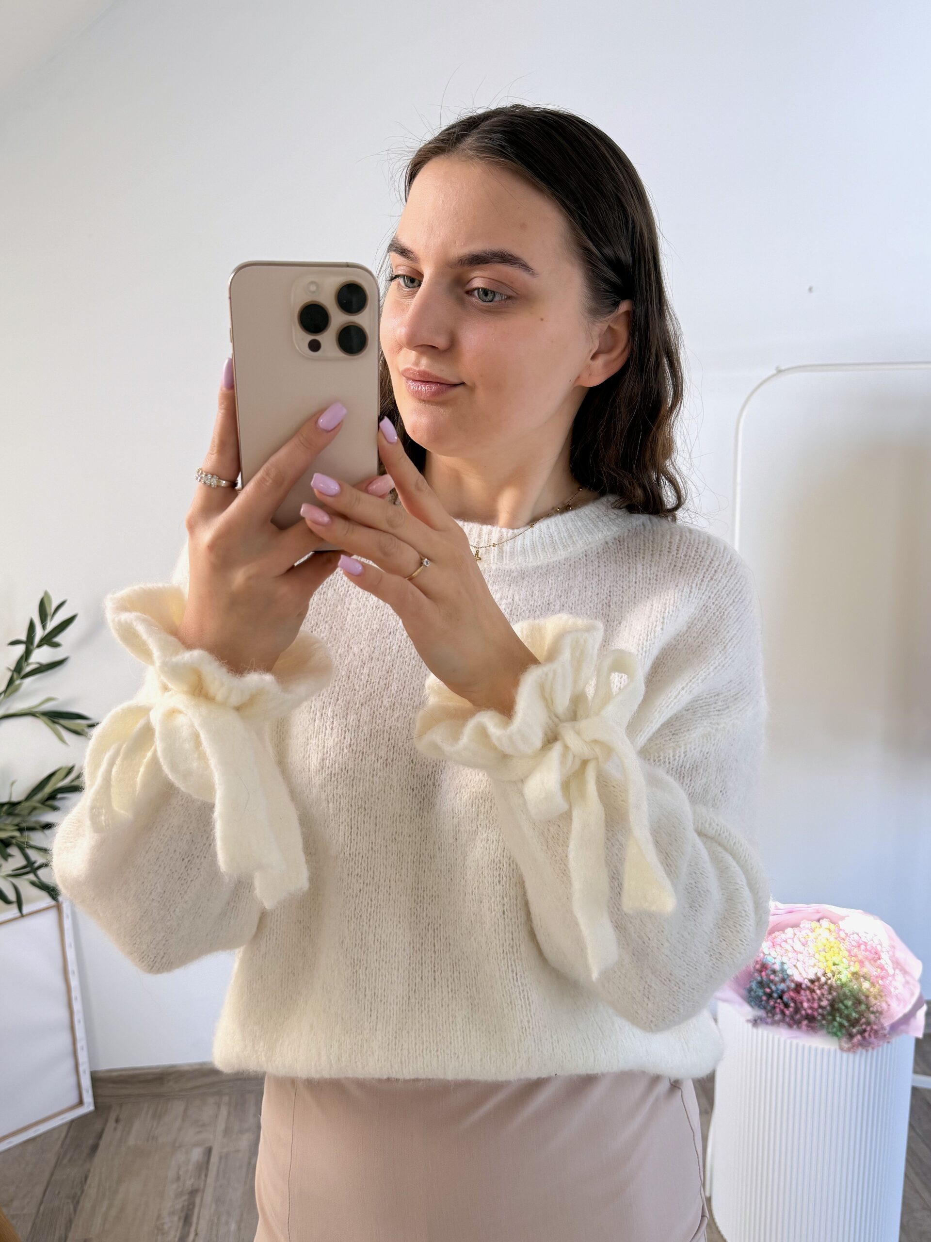 SWETER BABY ALPACA ♡ CANDY II ŚMIETANA - obrazek 4